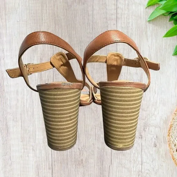 Clarks Ciera Glass Womens Sandals Size 9.5 Brown Open Toe‎ Ankle Strap - Picture 3 of 8